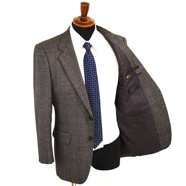 St.Jones 2パンツ 2つボタン シングルスーツ M YA5 ダークグレー グレンチェック ノータック 袖口3つ釦 開き見せ 42A-8421A 春夏物 6XA021 | ブランド登録なし | 01