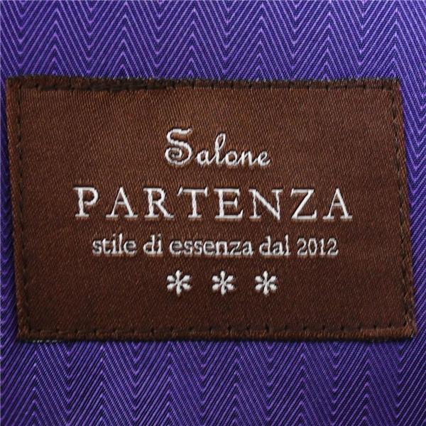 PARTENZA 伊製 ゼニア生地 2つボタン シングルスーツ L BB6 ダークネイビー ストライプ 袖口4つ釦 開き見せ 0124961 合物 春秋 6XA024 | ZEGNA | 03