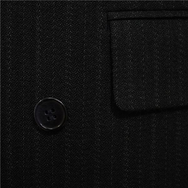 五大陸 gotairiku 6つボタン ダブルスーツ M A5 ブラック ストライプ 袖口3つ釦 開き見せ SR-GO-HA-0322 合物 春秋 6XA027 | gotairiku | 02