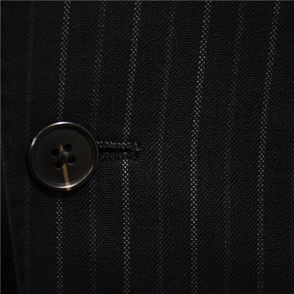 オリヒカ 2つボタン シングルスーツ S Y4 ブラック ストライプ ノータック 袖口4つ釦 開き見せ 663153-1 合物 春秋 6XA030 | BURBERRY | 02