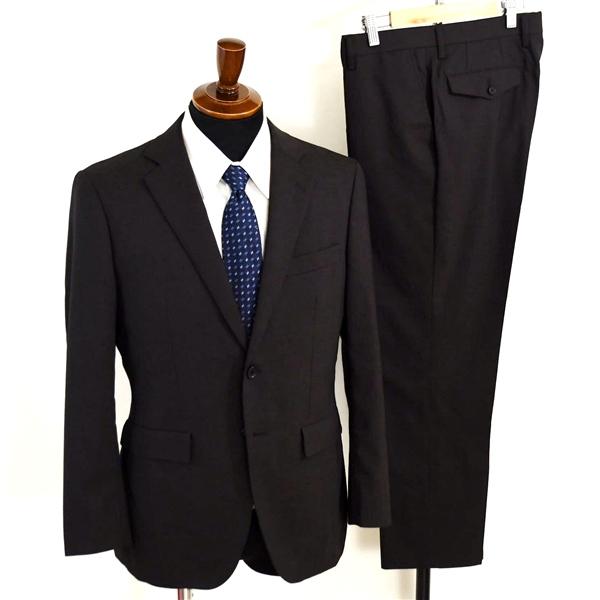 オリヒカ 2つボタン シングルスーツ M AB4 ダークブラウン ノータック 袖口4つ釦 開き見せ SF2A2064 夏物 春夏 薄手 6XA032 | BURBERRY