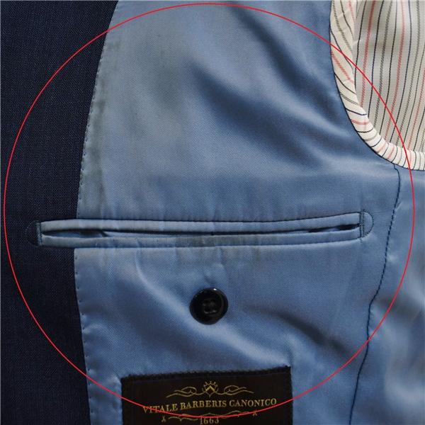 ONLY 2つボタン シングルスーツ S A4 ダークネイビー ノータック 袖口4つ釦 開き見せ 7-0122-42-001 夏物 春夏 薄手 6XA036 | ONLY | 09