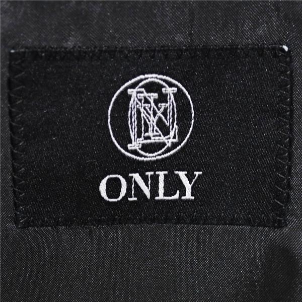 ONLY 2つボタン シングルスーツ S A4 ダークグレー モザイクチェック ノータック 袖口4つ釦 開き見せ 8-0122-42-001 合物 春秋 6XA037 | ONLY | 03