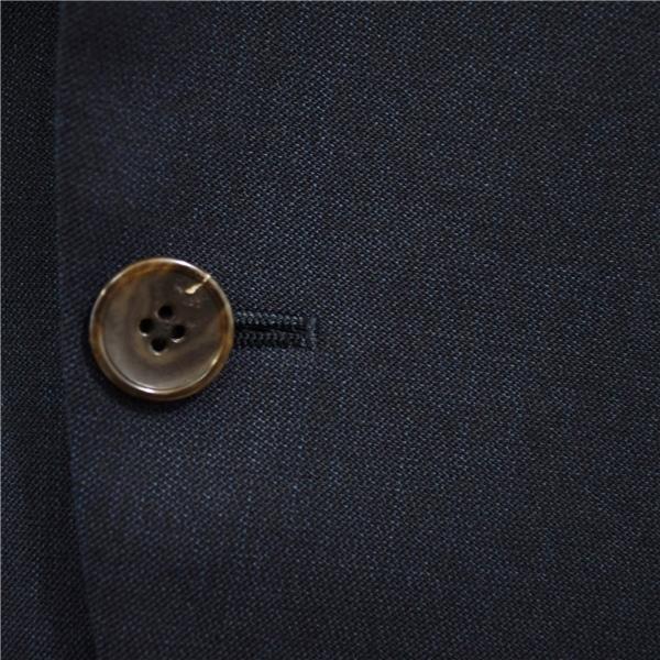 美品 ユニバーサルランゲージ 2つボタン シングルスーツ M AB5 ダークネイビー ノータック 袖口4つ釦 開き見せ 21NS-CO-I 合物 春秋 6XA040 | UNIVERSAL LANGUAGE | 02