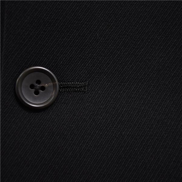 美品 タケオキクチ 3ピース 3つボタン シングルスーツ L Y7 ブラック ストライプ 袖口4つ釦 開き見せ JC070-67006JG 合物 春秋 6XA041 | TAKEO KIKUCHI | 02