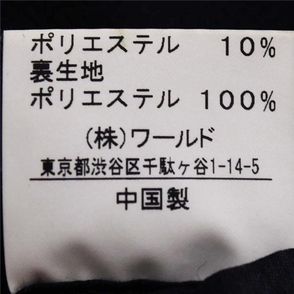 タケオキクチ 3つボタン シングルスーツ L Y7 ブラック チェック ツータック 袖口3つ釦 開き見せ JD070-69031JH 合物 春秋 6XA046 | TAKEO KIKUCHI | 05