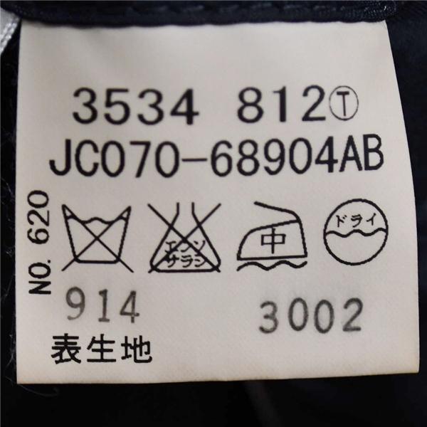 タケオキクチ 3つボタン シングルスーツ L Y7 ダークグレー ワンタック 袖口4つ釦 開き見せ JC070-68904AB 夏物 春夏 薄手 6XA047 | TAKEO KIKUCHI | 04