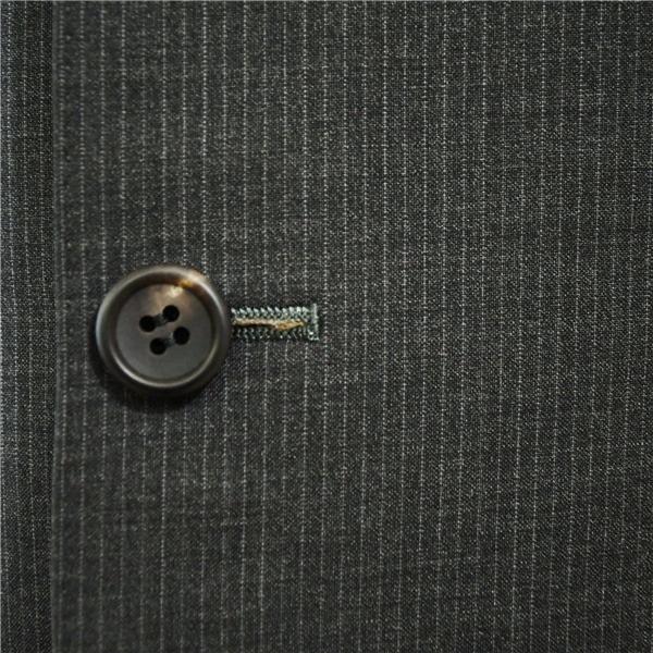 ポールスミス 伊製 チェルッティ 3つボタン シングルスーツ L Y7 ダークグレー ストライプ 開き見せ SQ-J1064-01 夏物 春夏 薄手 6XA048 | Paul Smith | 02