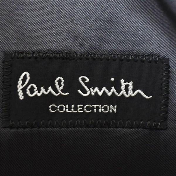 ポールスミス 伊製 チェルッティ 3つボタン シングルスーツ L Y7 ダークグレー ストライプ 開き見せ SQ-J1064-01 夏物 春夏 薄手 6XA048 | Paul Smith | 03