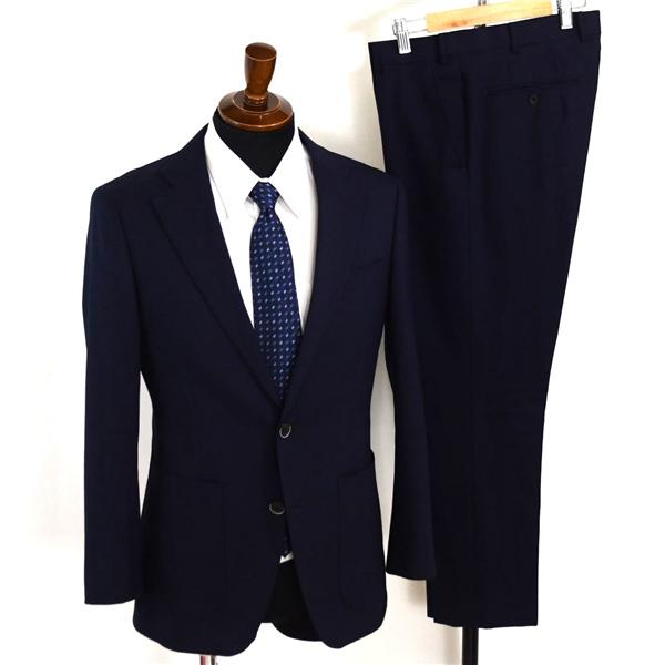 スーツセレクト 2つボタン シングルスーツ S YA4 ダークネイビー ノータック 通年セットアップ ジャケパン SLVP2500-1 春夏 6XA063 | SUIT SELECT