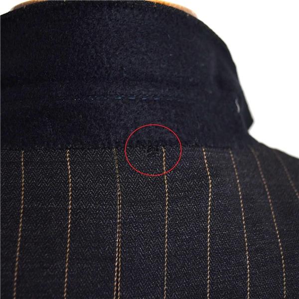 ヴェルサーチ 3つボタン シングルスーツ M A6 ダークグレー ストライプ かぶせ銀ボタン 開き見せ VERSACE 28F2K3 合物 春秋 6XA069 | VERSACE | 06