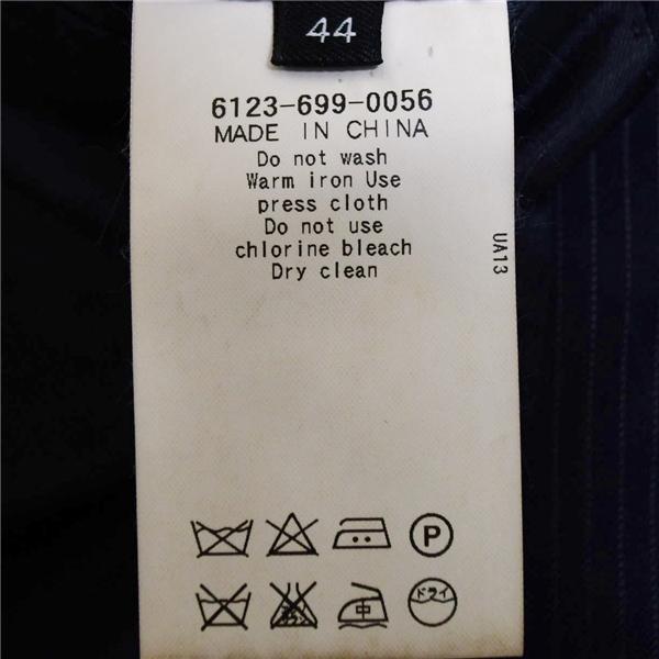 ユナイテッドアローズ シルク混 2つボタン シングルスーツ M YA5 ダークネイビー ストライプ ノータック 6123-699-0056 夏物 春夏 6XA072 | UNITED ARROWS | 04