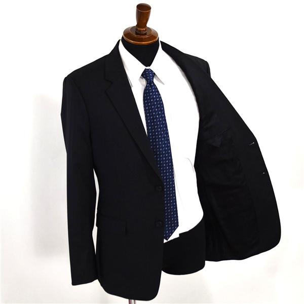 Theory 2つボタン シングルスーツ M Y7 ブラック ストライプ ノータック 袖口4つ釦 本切羽 02-9906003-043-030 合物 春秋 6XA080 | theory | 01