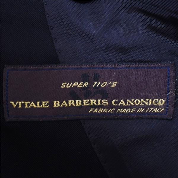 ユニバーサルランゲージ 伊製 カノニコ 110's生地 2つボタン シングルスーツ L A7 ブラック ノータック 0627291 夏物 春夏 6XA106 | UNIVERSAL LANGUAGE | 04