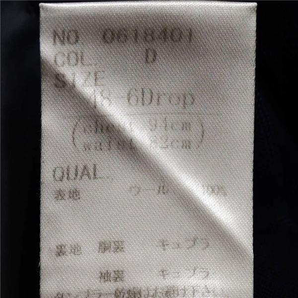 ユニバーサルランゲージ 伊製 ゼニア生地 2つボタン シングルスーツ L A7 ダークネイビー ストライプ ノータック 0618401 夏物 春夏 6XA107 | UNIVERSAL LANGUAGE | 05