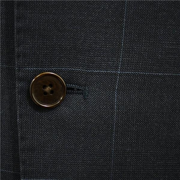 スーツカンパニー 伊製 REDA 110's生地 2つボタン シングルスーツ M A6 ダークネイビー ウインドペン ノータック AHT132 春秋 6XA109 | SUIT SQUARE | 02