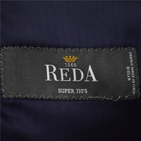 スーツカンパニー 伊製 REDA 110's生地 2つボタン シングルスーツ M A6 ダークネイビー ウインドペン ノータック AHT132 春秋 6XA109 | SUIT SQUARE | 04