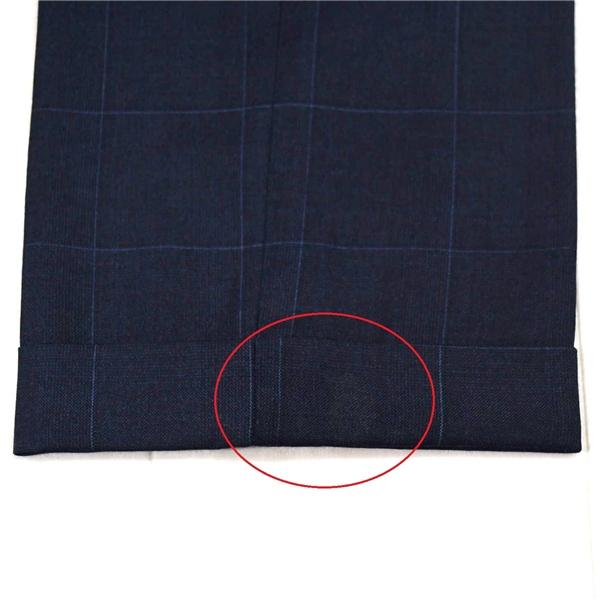 スーツカンパニー 伊製 REDA 110's生地 2つボタン シングルスーツ M A6 ダークネイビー ウインドペン ノータック AHT132 春秋 6XA109 | SUIT SQUARE | 06