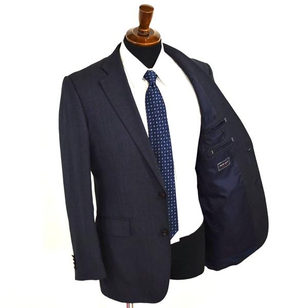 スーツカンパニー 2つボタン シングルスーツ M A6 ダークネイビー ノータック 袖口4つ釦 本切羽 0101441 夏物 春夏 薄手 6XA110 | SUIT SQUARE | 01