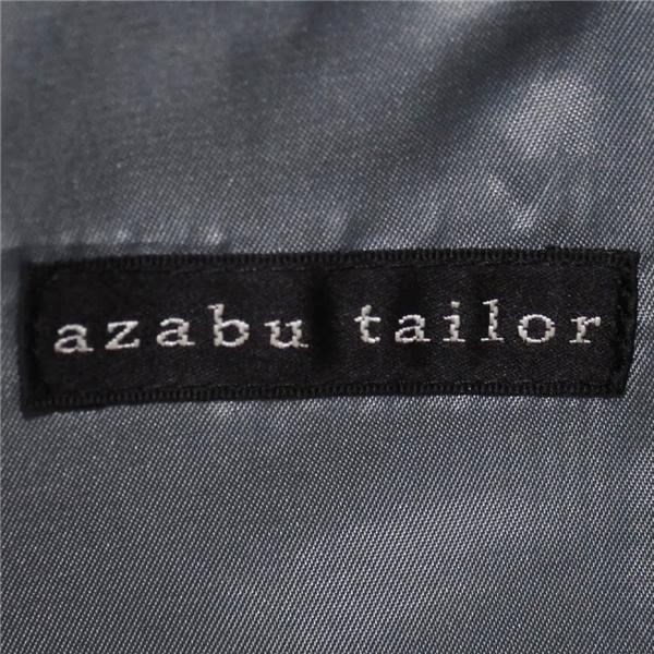 麻布テーラー 2つボタン シングルスーツ M A6 ライトグレー ノータック 袖口4つ釦 開き見せ azabu tailor 夏物 春夏 薄手 6XA113 | 麻布テーラー | 03