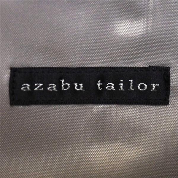 麻布テーラー 2つボタン シングルスーツ M A6 ダークグレー 千鳥格子 ノータック 開き見せ azabu tailor 夏物 春夏 薄手 6XA116 | 麻布テーラー | 03