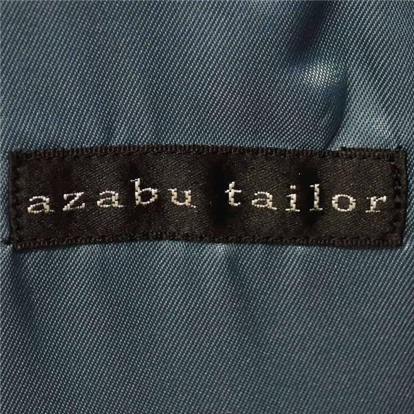 麻布テーラー 2つボタン シングルスーツ L A7 ネイビー グレンチェック ノータック 開き見せ azabu tailor 夏物 春夏 薄手 6XA120 | ブランド登録なし | 03