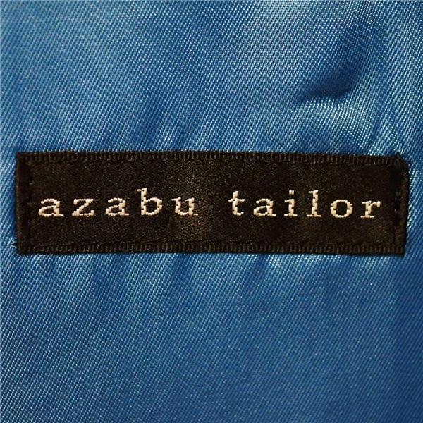 麻布テーラー 2つボタン シングルスーツ L A7 ダークネイビー ウインドペン ノータック 開き見せ azabu tailor 夏物 春夏 薄手 6XA123 | ブランド登録なし | 03