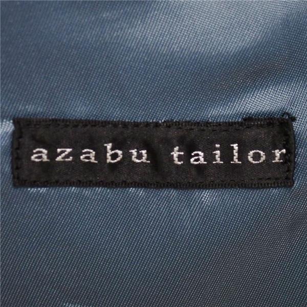 麻布テーラー 2つボタン シングルスーツ L A7 ダークネイビー ノータック 袖口4つ釦 開き見せ azabu tailor 夏物 春夏 薄手 6XA132 | 麻布テーラー | 03