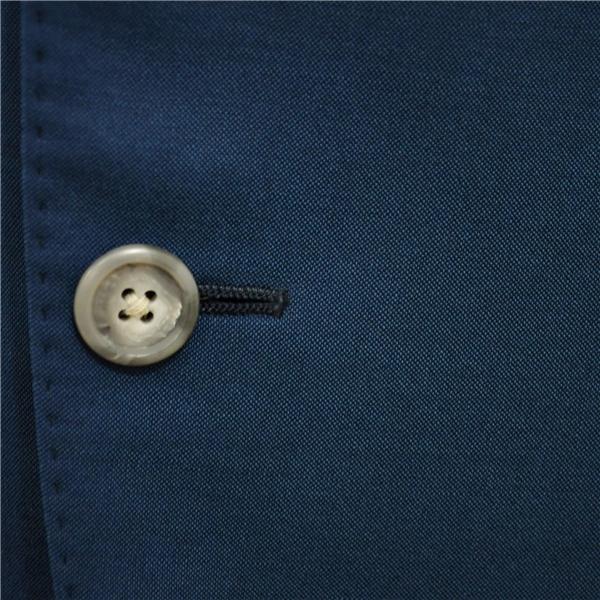 麻布テーラー 2つボタン シングルスーツ L A7 ダークネイビー ノータック 袖口4つ釦 開き見せ azabu tailor 夏物 春夏 薄手 6XA138 | 麻布テーラー | 02