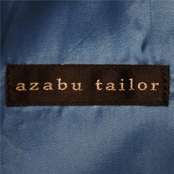 麻布テーラー 2つボタン シングルスーツ XL YA8 ダークネイビー ノータック 袖口4つ釦 開き見せ azabu tailor 夏物 春夏 薄手 6XA139 | 麻布テーラー | 03