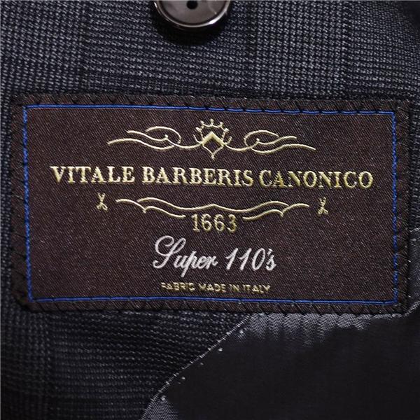 ユニバーサルランゲージ 伊製 REDA生地 3ピース 3つボタン シングルスーツ L A7 ダークグレー チェック ノータック TR02 春秋 6XA144 | UNIVERSAL LANGUAGE | 04