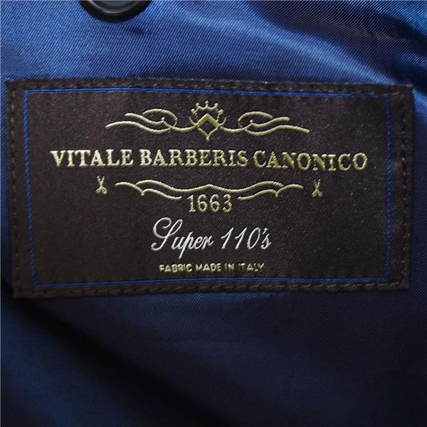 ユニバーサルランゲージ 伊製 カノニコ 110's 2つボタン シングルスーツ M YA6 ダークネイビー ノータック 126150 夏物 春夏 6XA146 | UNIVERSAL LANGUAGE | 04