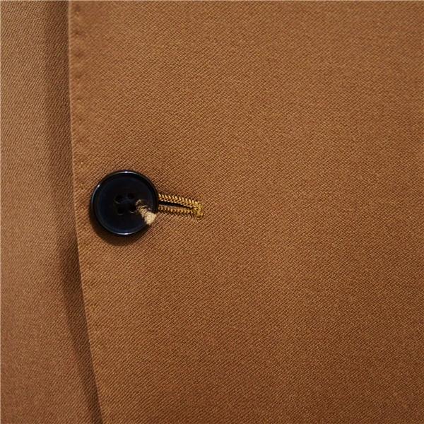 スーツカンパニー 伊製 カノニコ 120's 2つボタン シングルスーツ M A6 キャメルブラウン ノータック 本切羽 196106 合物 春秋 6XA148 | SUIT SQUARE | 02