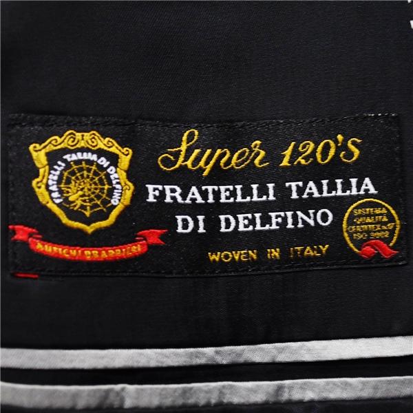 美品 ポールスミス LONDON 伊製 デルフィノ 120's 3つボタン シングルスーツ L YA7 ブラック ストライプ FM-HK 52262 春秋 6XB001 | Paul Smith | 04