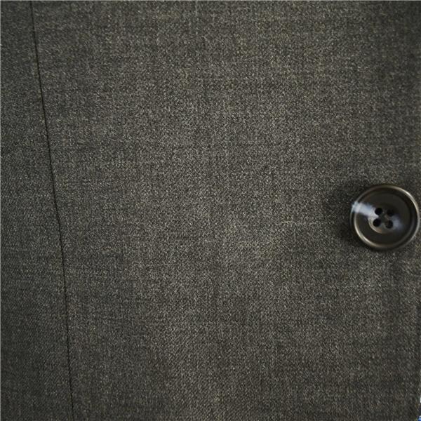 美品 麻布テーラー 3つボタン シングルスーツ L A7 ダークグレー ノータック 袖口4つ釦 開き見せ azabu tailor 合物 春秋 6XB002 | 麻布テーラー | 02