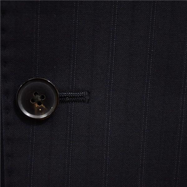 MASIMO plus 伊製 エルメネジルドゼニア生地 2つボタン シングルスーツ XL BB6 ブラック ストライプ 112611-88 夏物 春夏 6XB003 | ZEGNA | 02