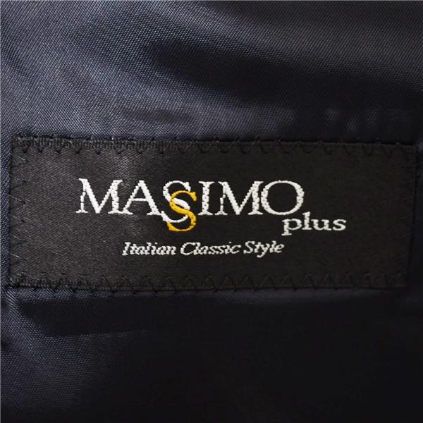 MASIMO plus 伊製 エルメネジルドゼニア生地 2つボタン シングルスーツ XL BB6 ブラック ストライプ 112611-88 夏物 春夏 6XB003 | ZEGNA | 03