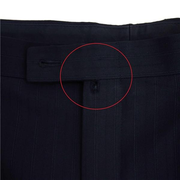 MASIMO plus 伊製 エルメネジルドゼニア生地 2つボタン シングルスーツ XL BB6 ブラック ストライプ 112611-88 夏物 春夏 6XB003 | ZEGNA | 07