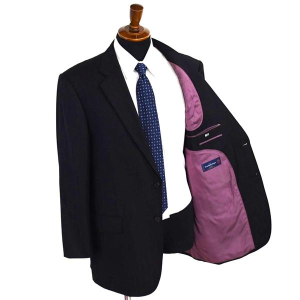 MASIMO plus 伊製 エルメネジルドゼニア生地 2つボタン シングルスーツ XL BB6 ブラック ストライプ 154416-09 夏物 春夏 6XB004 | ZEGNA | 01