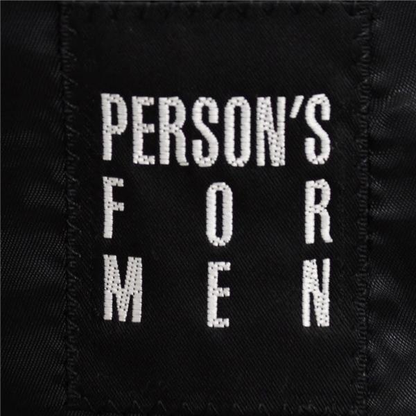 パーソンズ フォーメン 2つボタン シングルスーツ S YA4 ブラック 黒 ノータック ブラックスーツ PRA081702 夏物 春夏 薄手 6XB005 | PERSON'S(ファッション) | 03