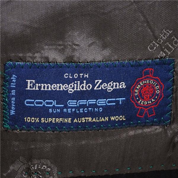 Janecostellazione 伊製 エルメネジルドゼニア生地 2つボタン シングルスーツ XL BB6 ブラック ストライプ 1506421-A 春夏 6XB022 | ZEGNA | 04