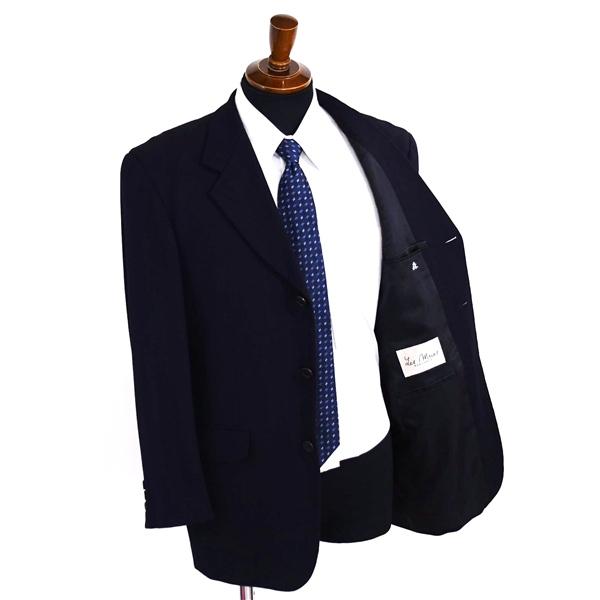 レミュー  ELEGANCE 3つボタン シングルスーツ S A4 ダークネイビー 袖口3つ釦 開き見せ 629170-1 夏物 春夏 薄手 6XB026 | ブランド登録なし | 01