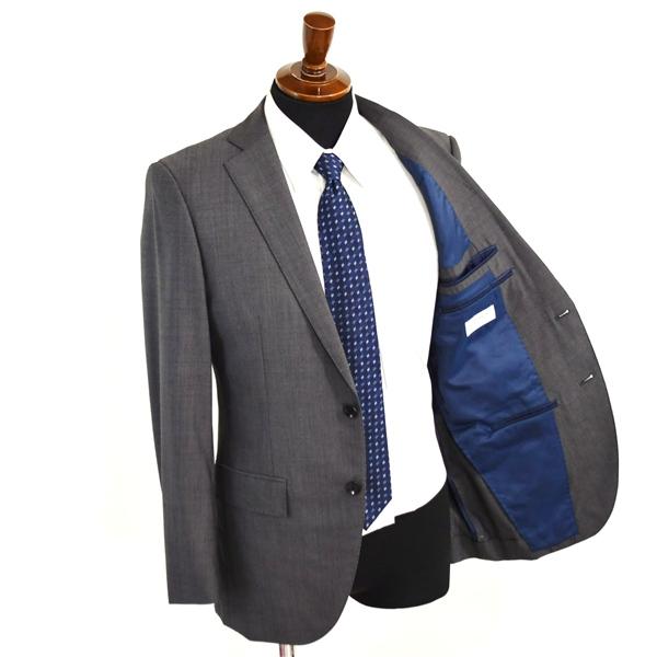 オリヒカ 2つボタン シングルスーツ M A5 ダークグレー ストライプ ノータック 袖口4つ釦 開き見せ C912402 夏物 春夏 6XB027 | BURBERRY | 01