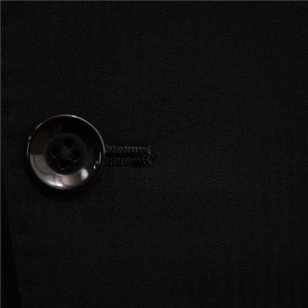 オリヒカ 2つボタン シングルスーツ M A5 ブラック ストライプ ノータック 袖口4つ釦 開き見せ 3112417 夏物 春夏 6XB028 | BURBERRY | 02