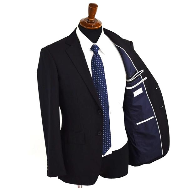 オリヒカ 2つボタン シングルスーツ M A5 ブラック ストライプ ノータック 袖口4つ釦 開き見せ 131116 夏物 春夏 6XB029 | BURBERRY | 01