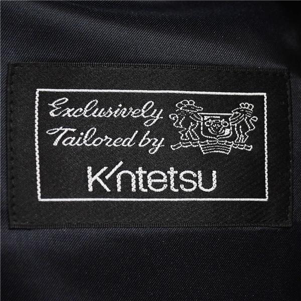 美品 Kintetsu 2つボタン シングルスーツ S YA4 ダークネイビー ストライプ ノータック 開き見せ 11145-25C8964 合物 春秋 6XB030 | ブランド登録なし | 03