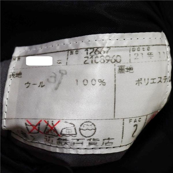 Kintetsu 2つボタン シングルスーツ S A4 ダークネイビー ノータック 袖口4つ釦 開き見せ 12667-2108960 合物 春秋 6XB037 | ブランド登録なし | 04