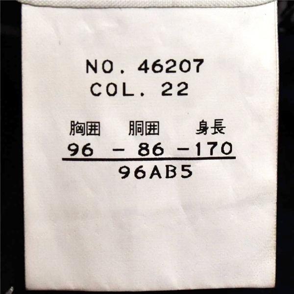 LESLIEGRANT 2パンツ 2つボタン シングルスーツ M AB5 ダークネイビー ストライプ 袖口4つ釦 開き見せ 46207 夏物 春夏 薄手 6XB041 | ブランド登録なし | 04