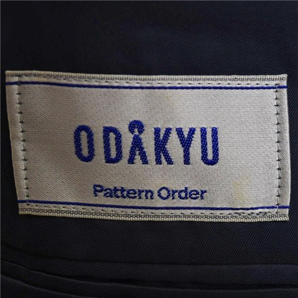 ODAKYU 2つボタン シングルスーツ M AB5 ダークグレー ストライプ 袖口4つ釦 開き見せ 小田急百貨店 2836 合物 春秋 6XB050 | ブランド登録なし | 03