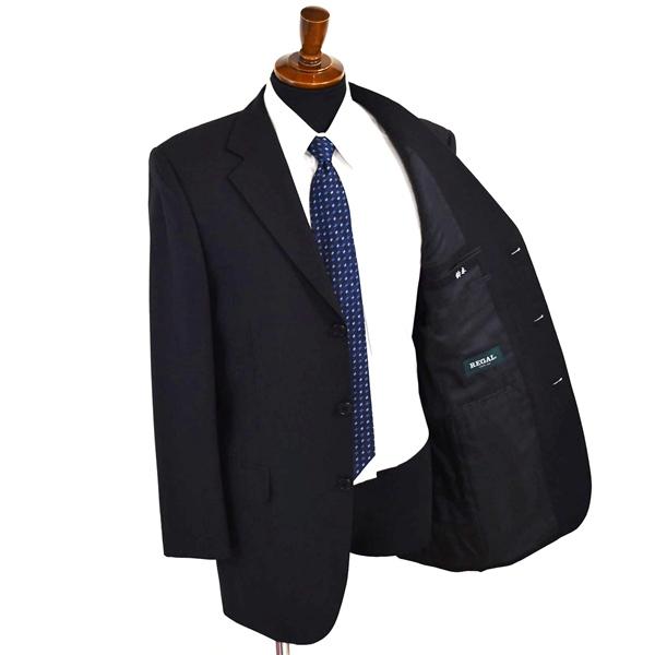 リーガル 2パンツ 3つボタン シングルスーツ L A7 ダークグレー 袖口4つ釦 開き見せ BS058101-2 夏物 春夏 薄手 6XB060 | REGAL | 01